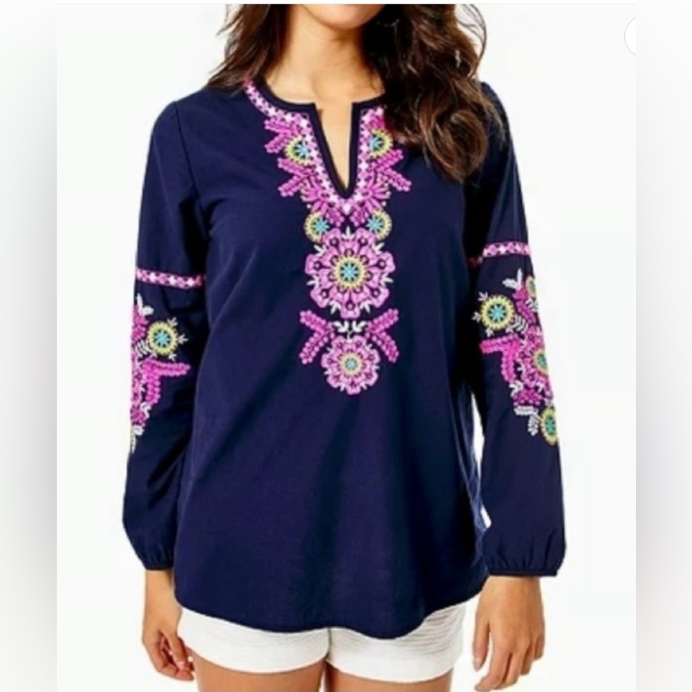 Lilly Pulitzer Coretta Tunic Blue M